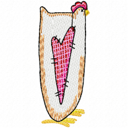 Chickens And Roosters Embroidery Design 7 Chickens And Roosters Embroidery Design 7